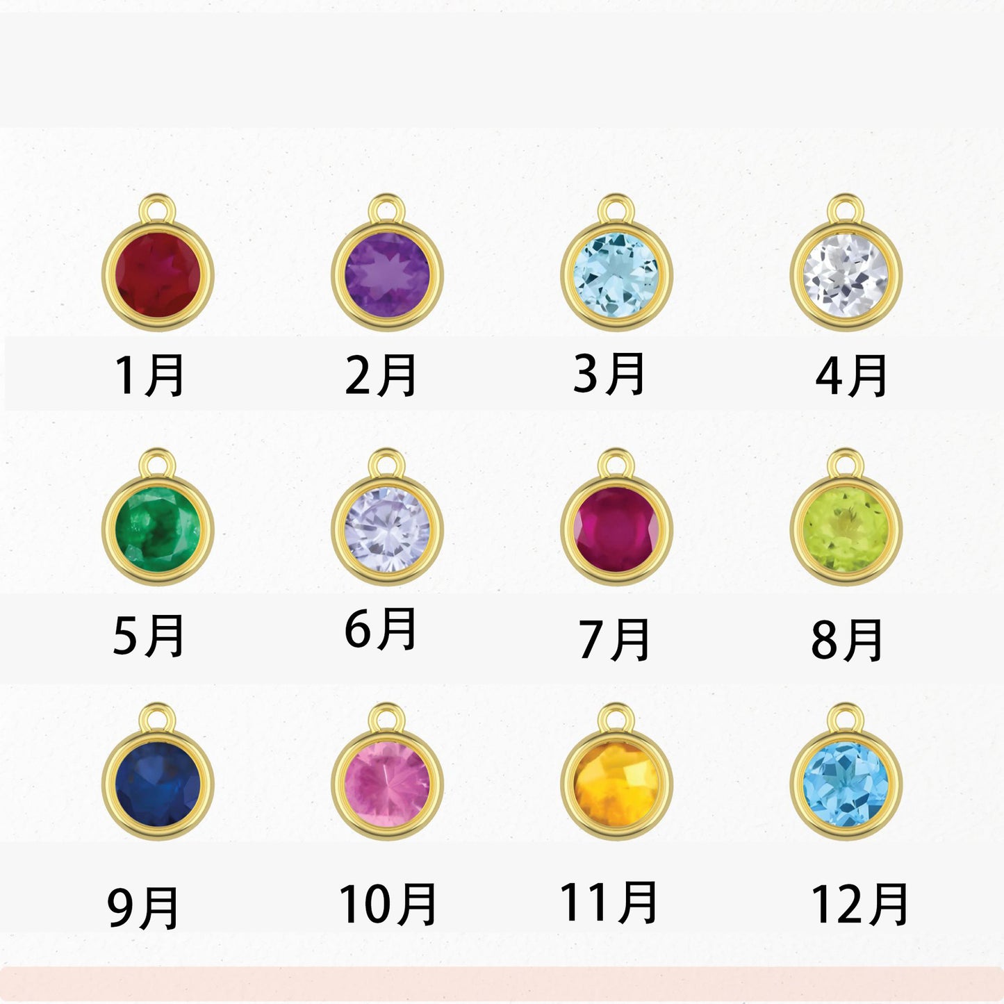 誕生石手鏈