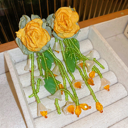繽紛花朵耳環－細節特寫11｜https://igowo.tw/