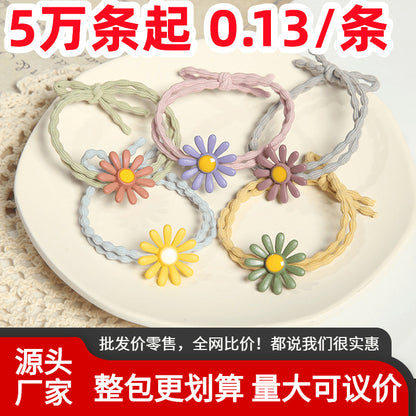 彈力繩雛菊簡約髮圈－商品主圖｜https://igowo.tw/