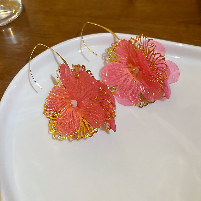 花朵流蘇耳環－細節特寫34｜https://igowo.tw/