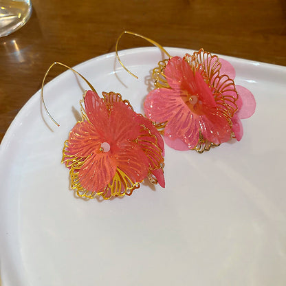 花朵流蘇耳環－細節特寫34｜https://igowo.tw/
