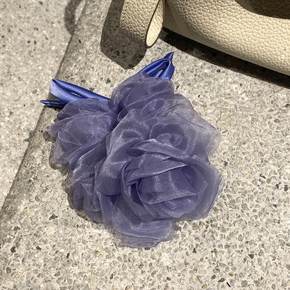網紗花朵髮圈