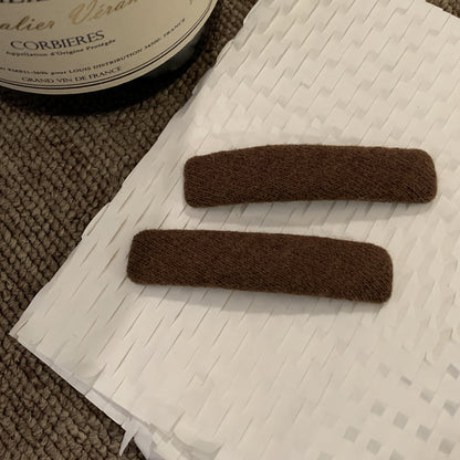 彩色絨面髮夾