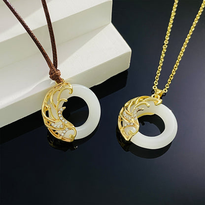貓眼石天使墜飾項鍊－商品主圖｜https://igowo.tw/