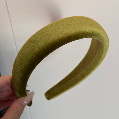 絨面寬版髮箍