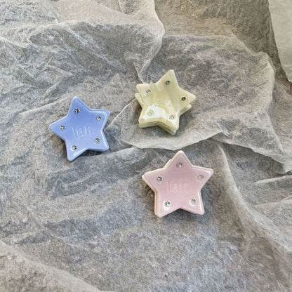醋酸板材天使鯊魚夾－粉色翅膀（單個）款細節｜https://igowo.tw/