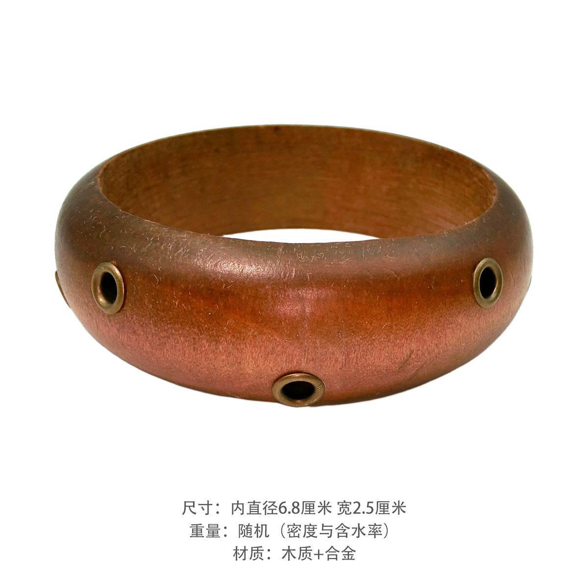 歐美復古時尚木頭寬面手鐲百搭潮流夸張手環小眾時尚氣質手飾批發