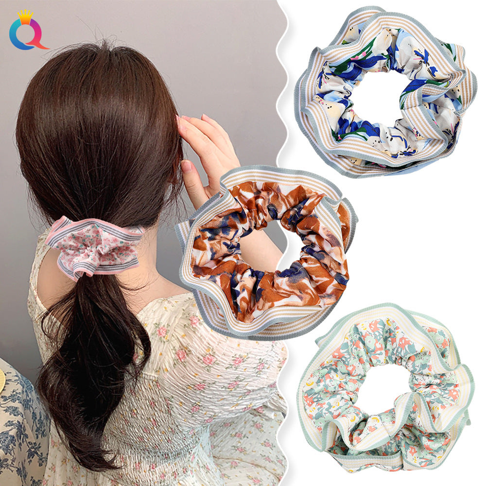 碎花大腸圈髮圈－商品主圖｜https://igowo.tw/