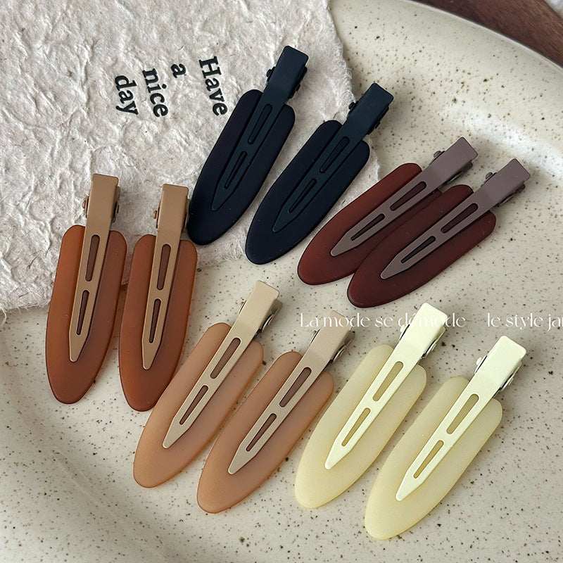 彩色磨砂髮夾－商品主圖｜https://igowo.tw/