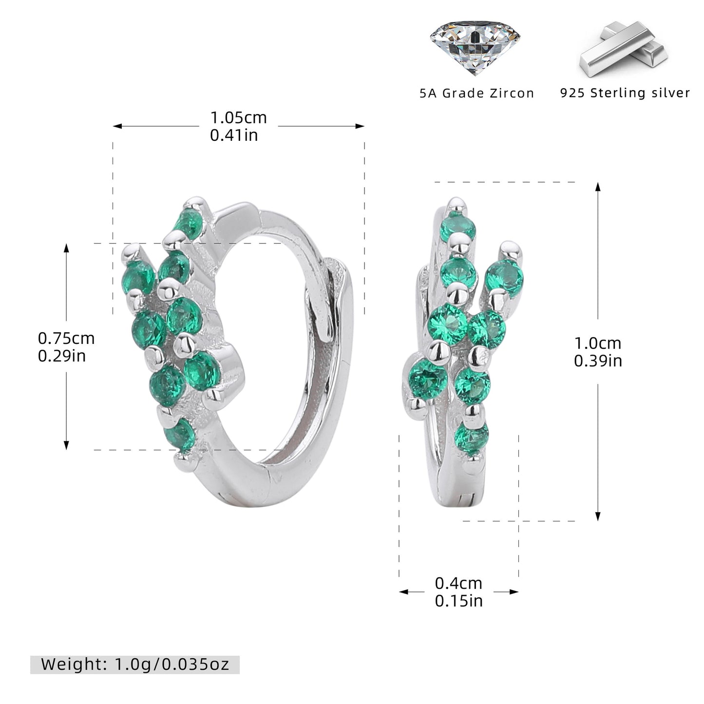 S925 歐美新款耳環INS極簡幾何鑲鋯耳飾輕奢小眾百搭飾品