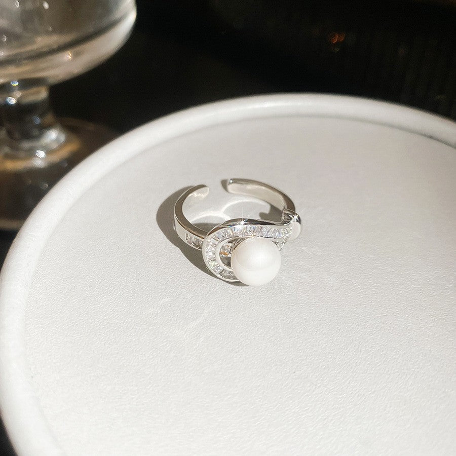 鋯石花朵鑲鑽戒指－48#戒指-金色款細節30｜https://igowo.tw/