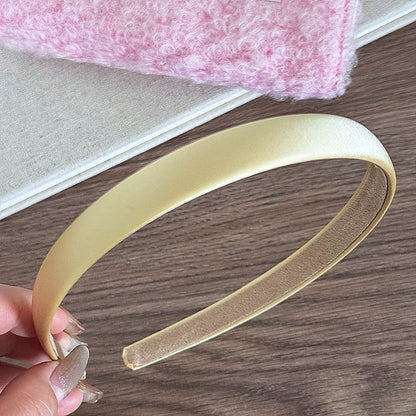 復古簡約髮箍－緞面窄髮箍-紫色款細節｜https://igowo.tw/