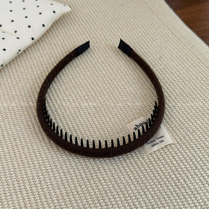 纏繞復古髮箍－淺咖色款細節｜https://igowo.tw/