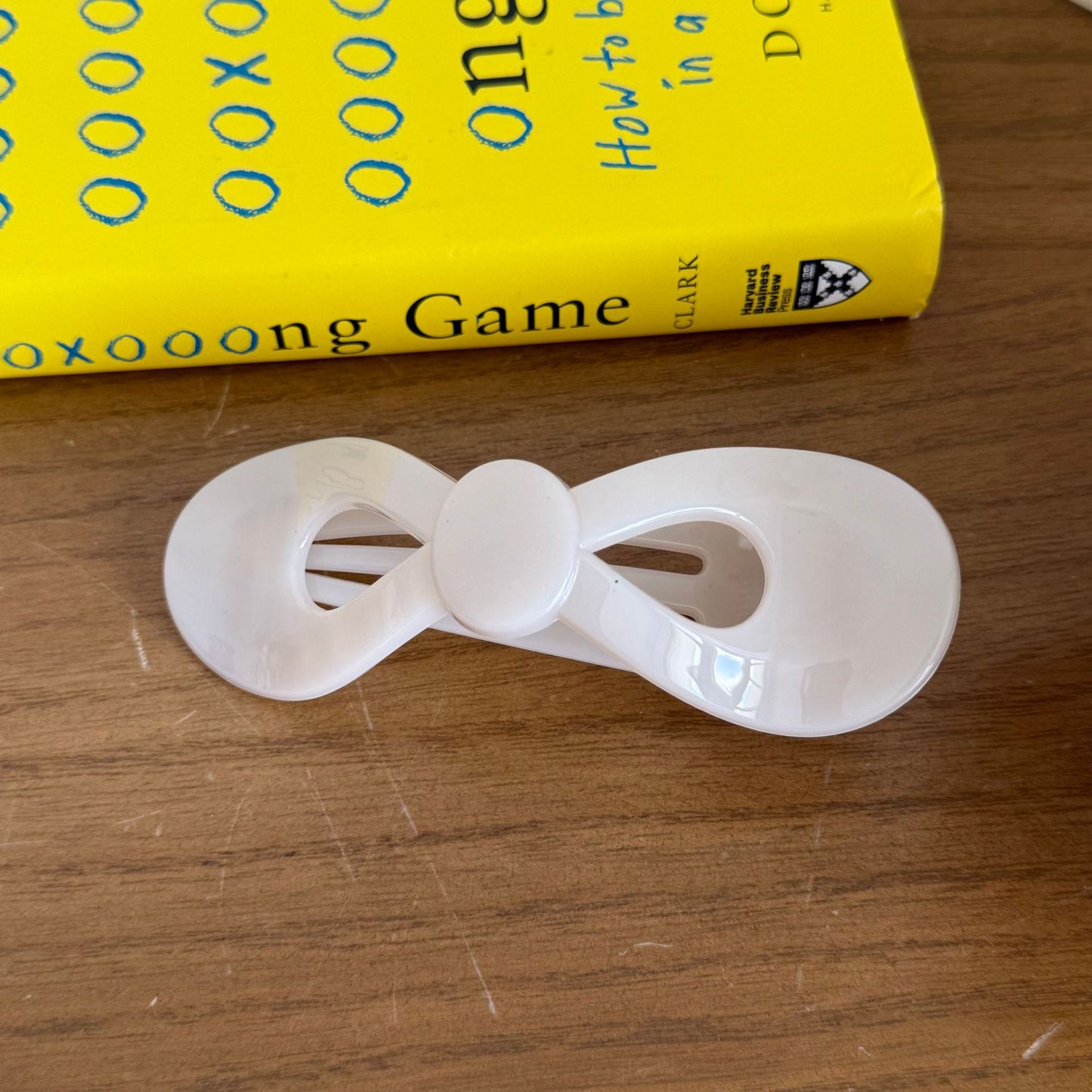 蝴蝶結一字簡約髮夾