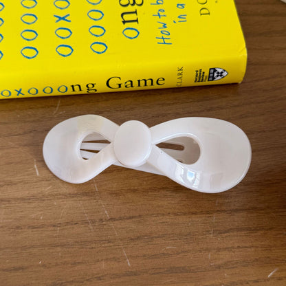 蝴蝶結一字簡約髮夾