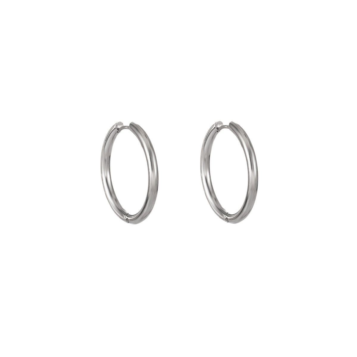 不鏽鋼素圈耳環