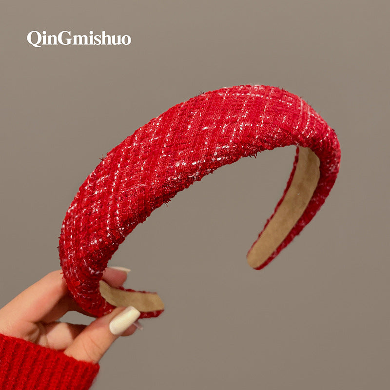 繽紛寬版髮箍－粉色.款細節｜https://igowo.tw/
