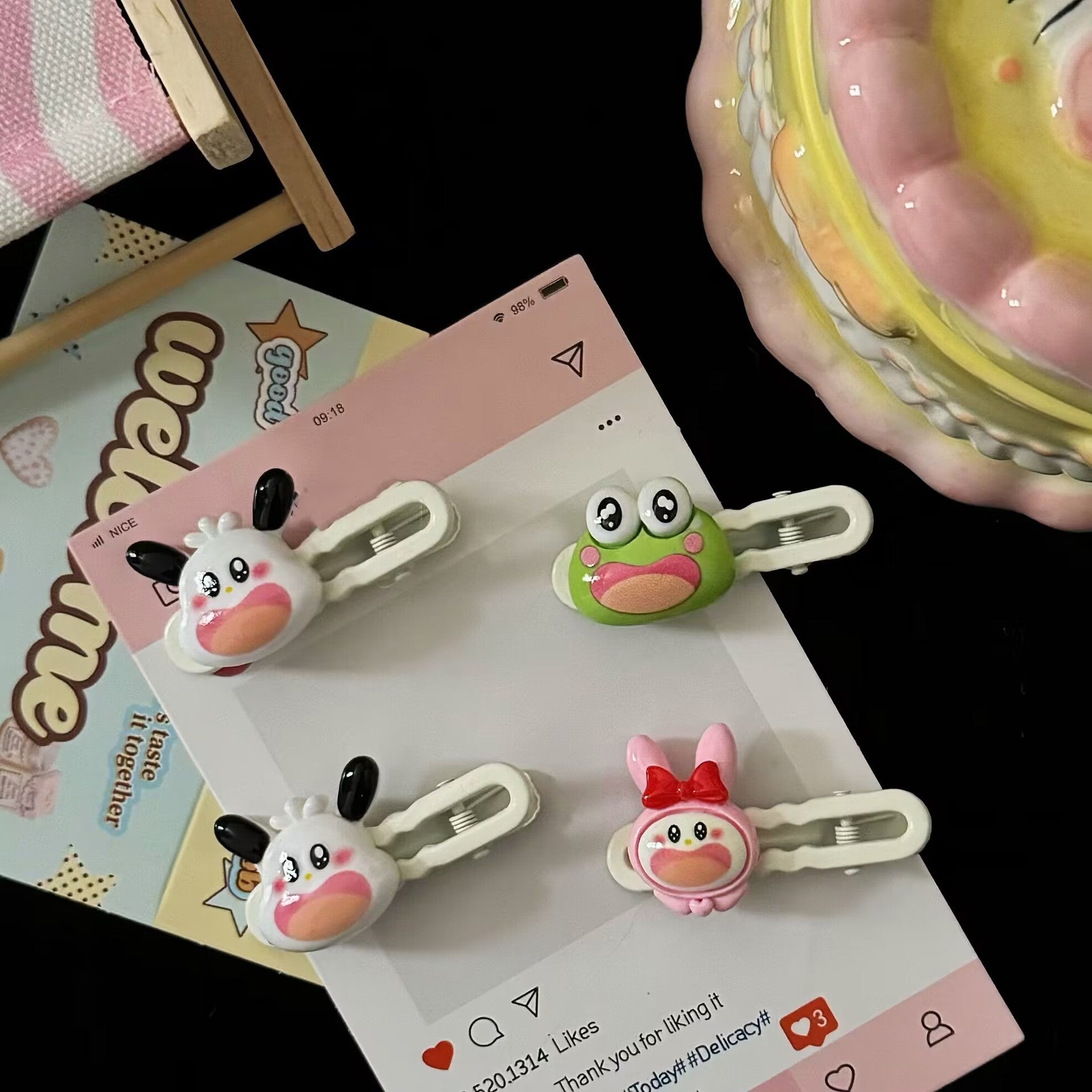 小狗波浪髮夾－商品主圖｜https://igowo.tw/