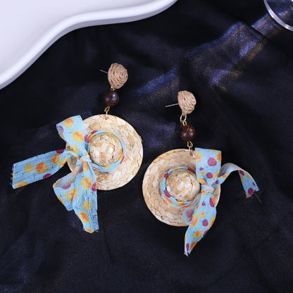 星星花朵耳環－2/綠色款細節｜https://igowo.tw/