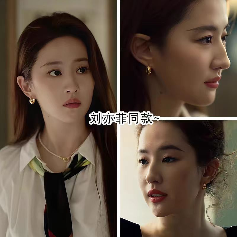 S925玫瑰耳環－第二視角實拍｜https://igowo.tw/