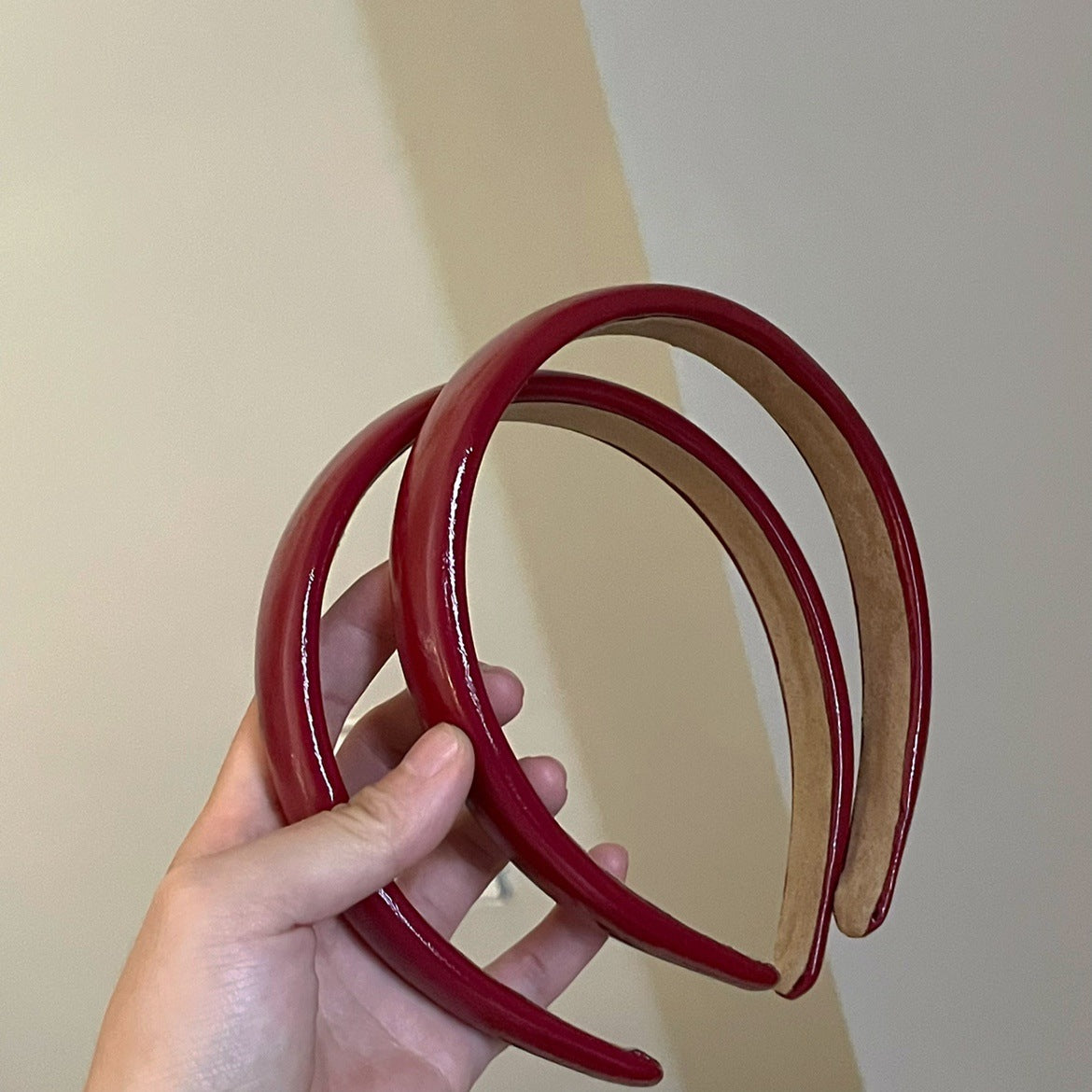 紅色簡約髮箍