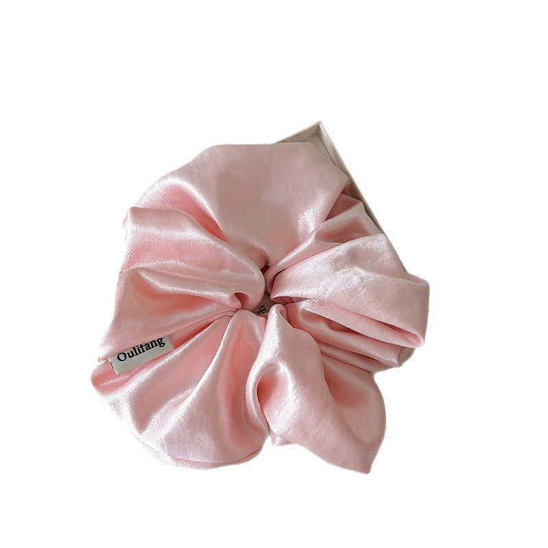 白色大腸圈髮圈－黑色款細節｜https://igowo.tw/