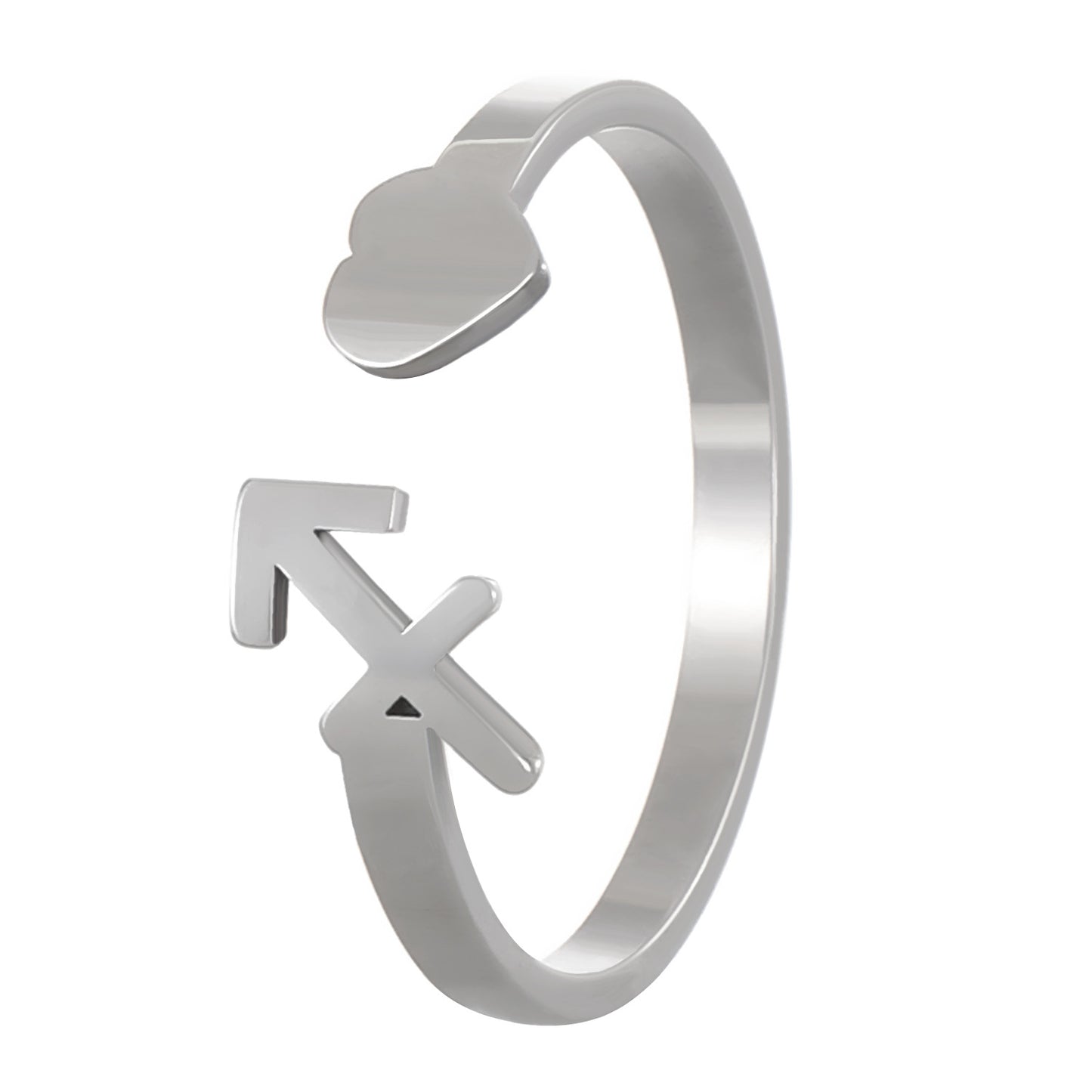 愛心立體可調式戒指