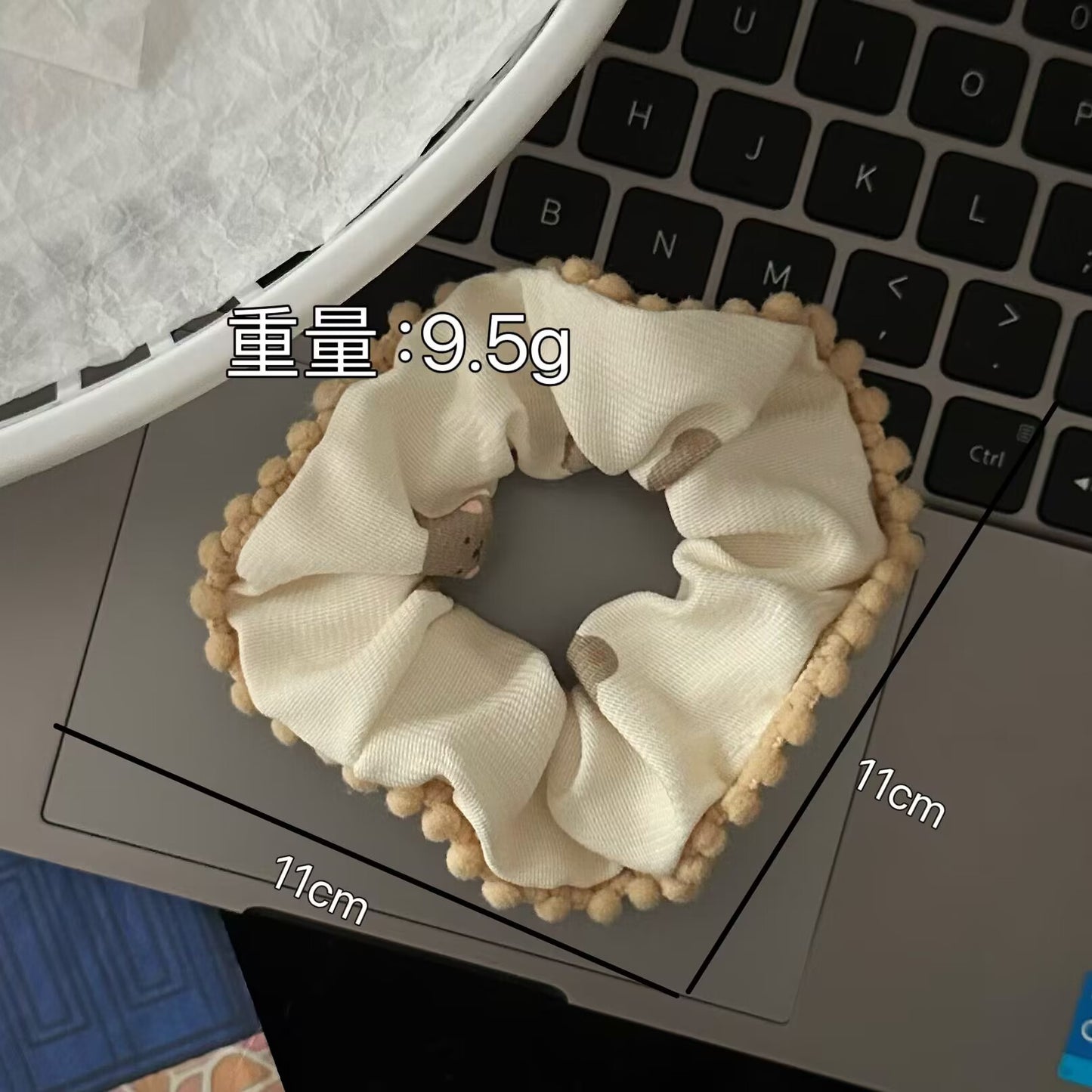 棕色大腸圈簡約髮圈