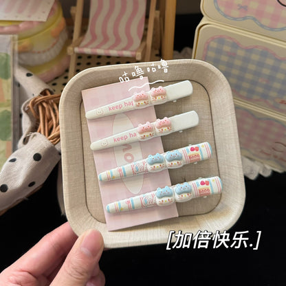 粉色貓咪髮夾－商品主圖｜https://igowo.tw/