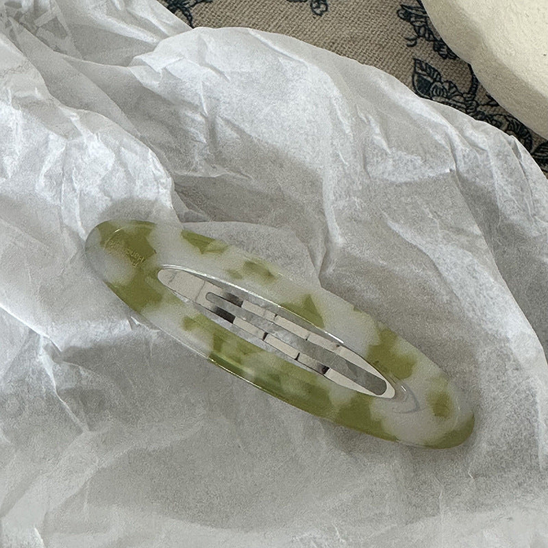 醋酸板材橢圓髮夾