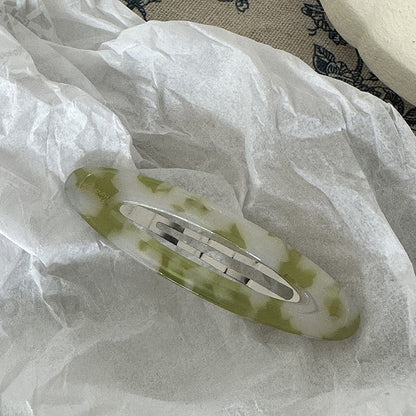 醋酸板材橢圓髮夾