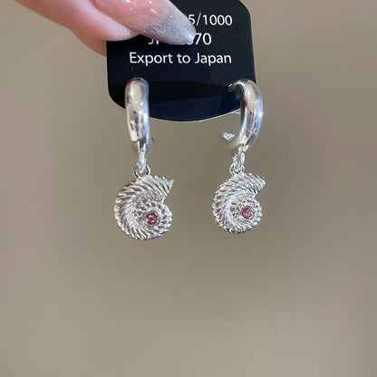 銀針超閃鋯石珍珠幾何圓形花朵耳環簡約個性耳釘小眾設計感耳飾女