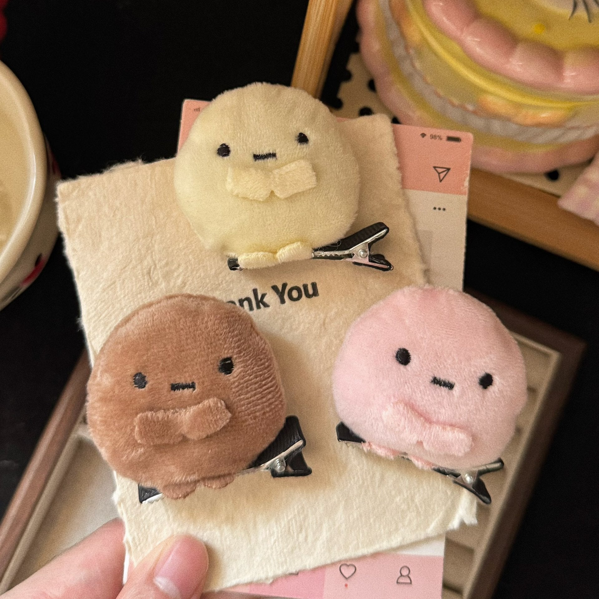 粉色簡約髮夾－商品主圖｜https://igowo.tw/