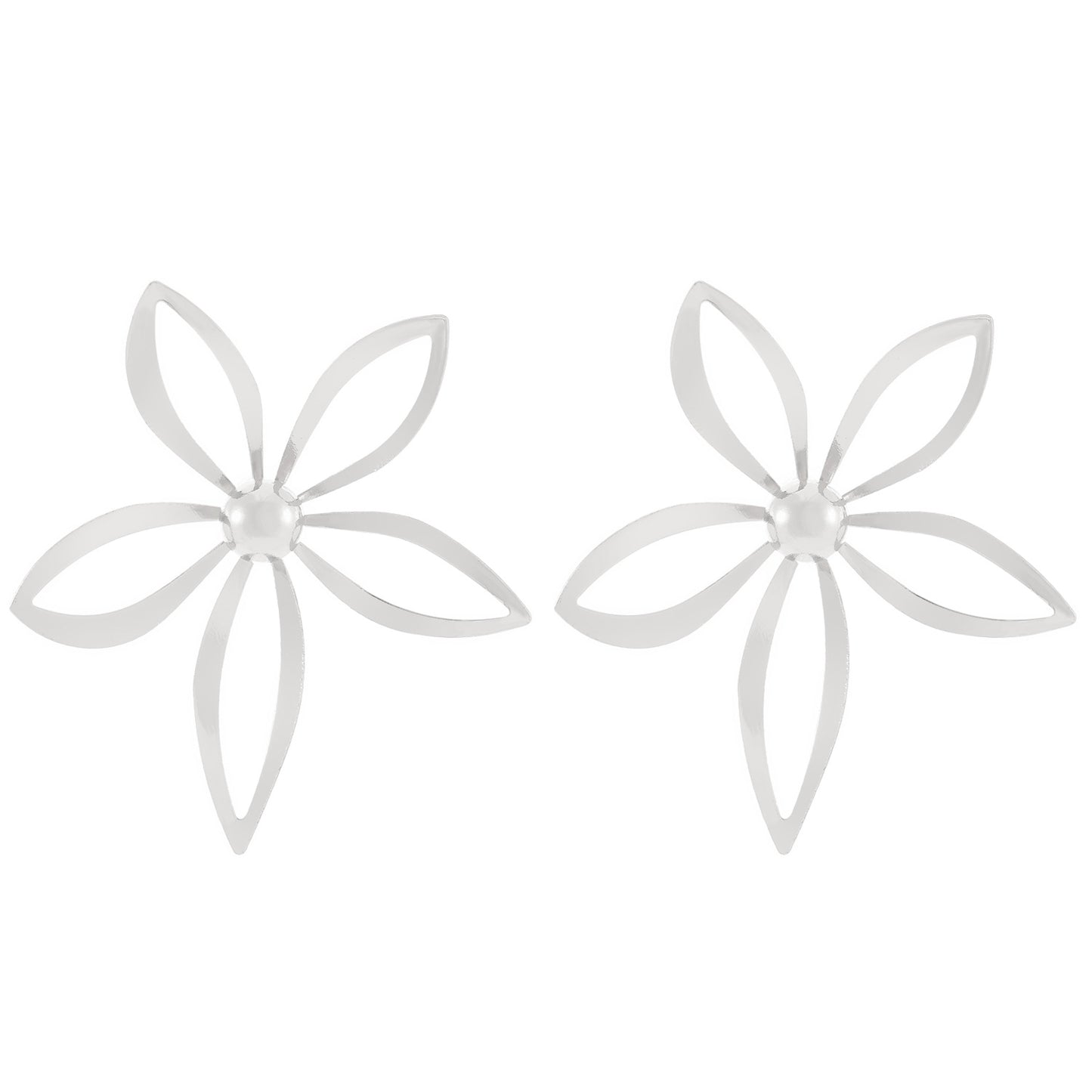 金屬水滴花朵復古耳釘－細節特寫14｜https://igowo.tw/