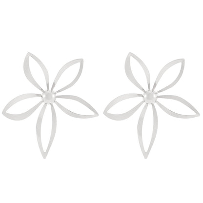 金屬水滴花朵復古耳釘－細節特寫14｜https://igowo.tw/