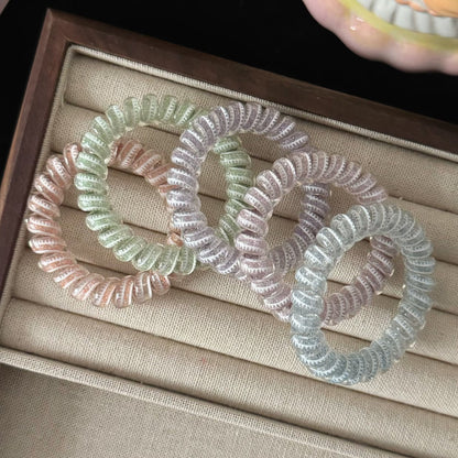 粉色簡約髮圈－商品主圖｜https://igowo.tw/