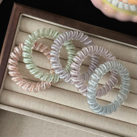 粉色簡約髮圈－商品主圖｜https://igowo.tw/