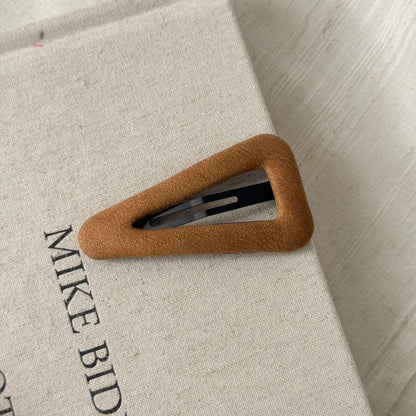 棕色鏤空簡約髮夾