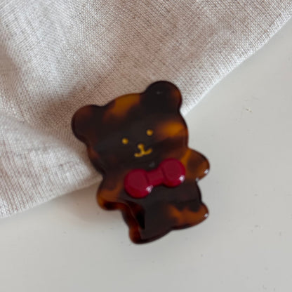小熊簡約髮夾