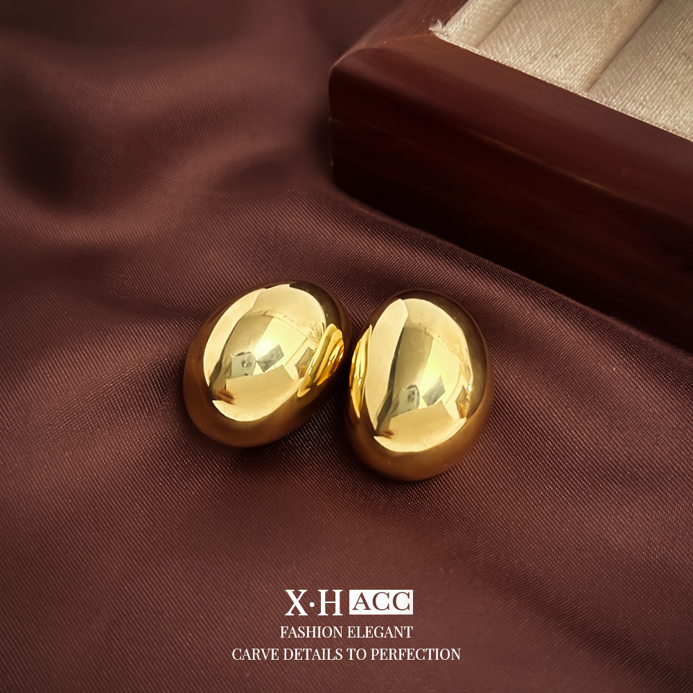 金屬簡約耳環－細節特寫40｜https://igowo.tw/
