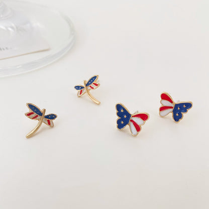 彩色星星蜻蜓耳環－細節特寫1｜https://igowo.tw/
