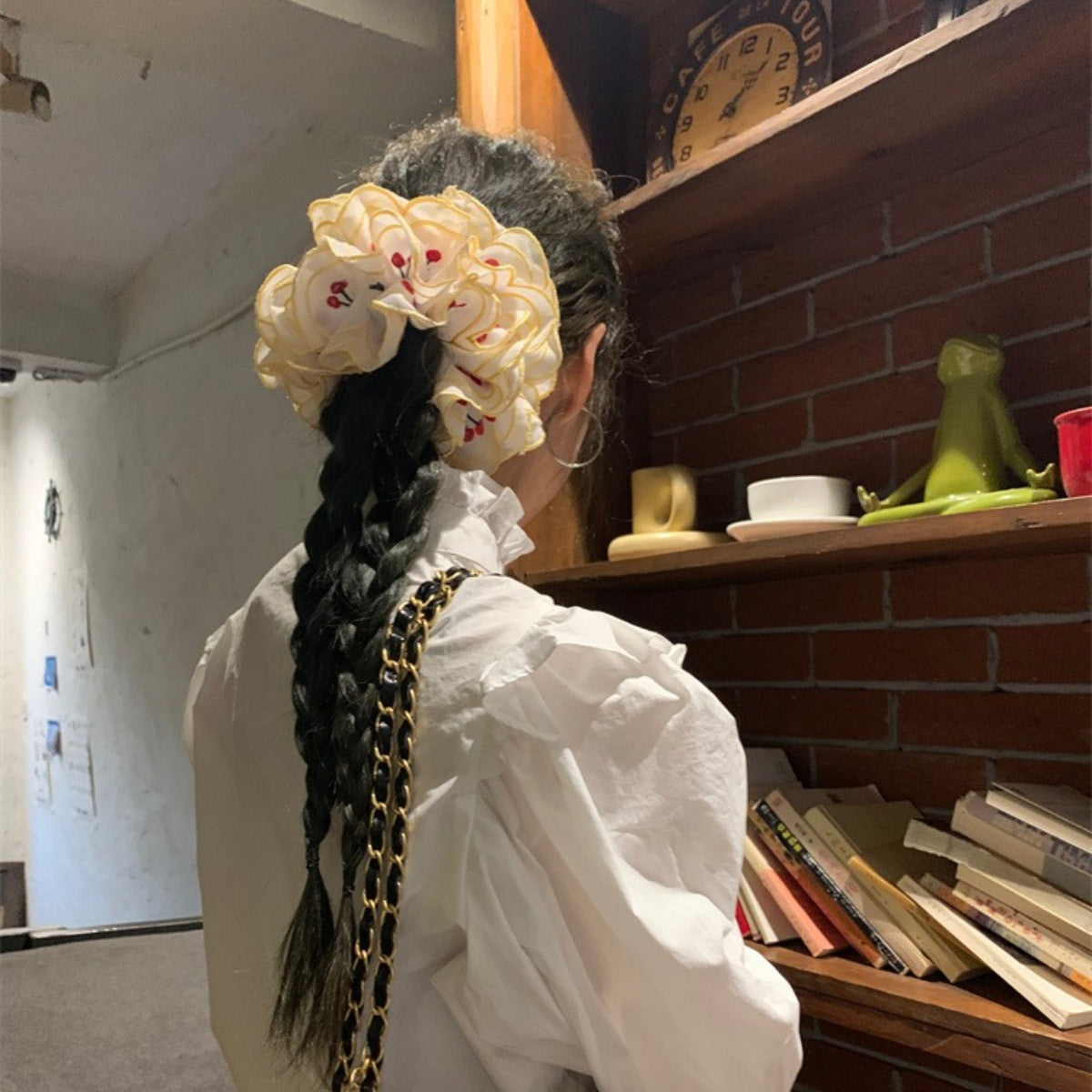櫻桃大腸圈髮圈－商品主圖｜https://igowo.tw/