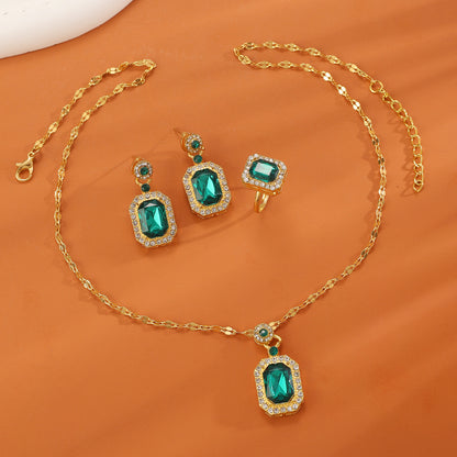 珍珠幾何項鍊耳環組－細節特寫22｜https://igowo.tw/