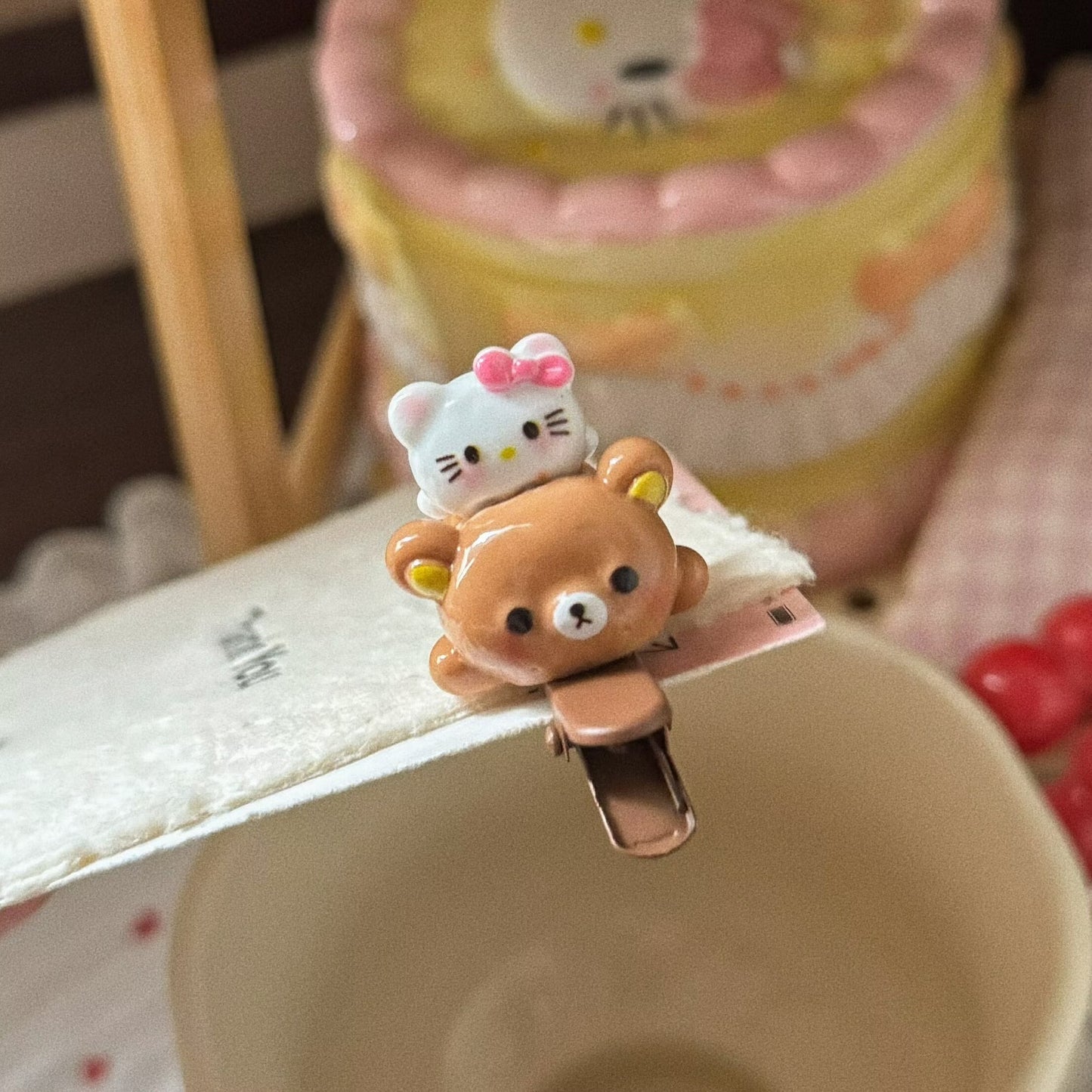 貓咪小熊立體髮夾