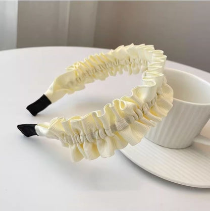 波浪寬版簡約髮箍