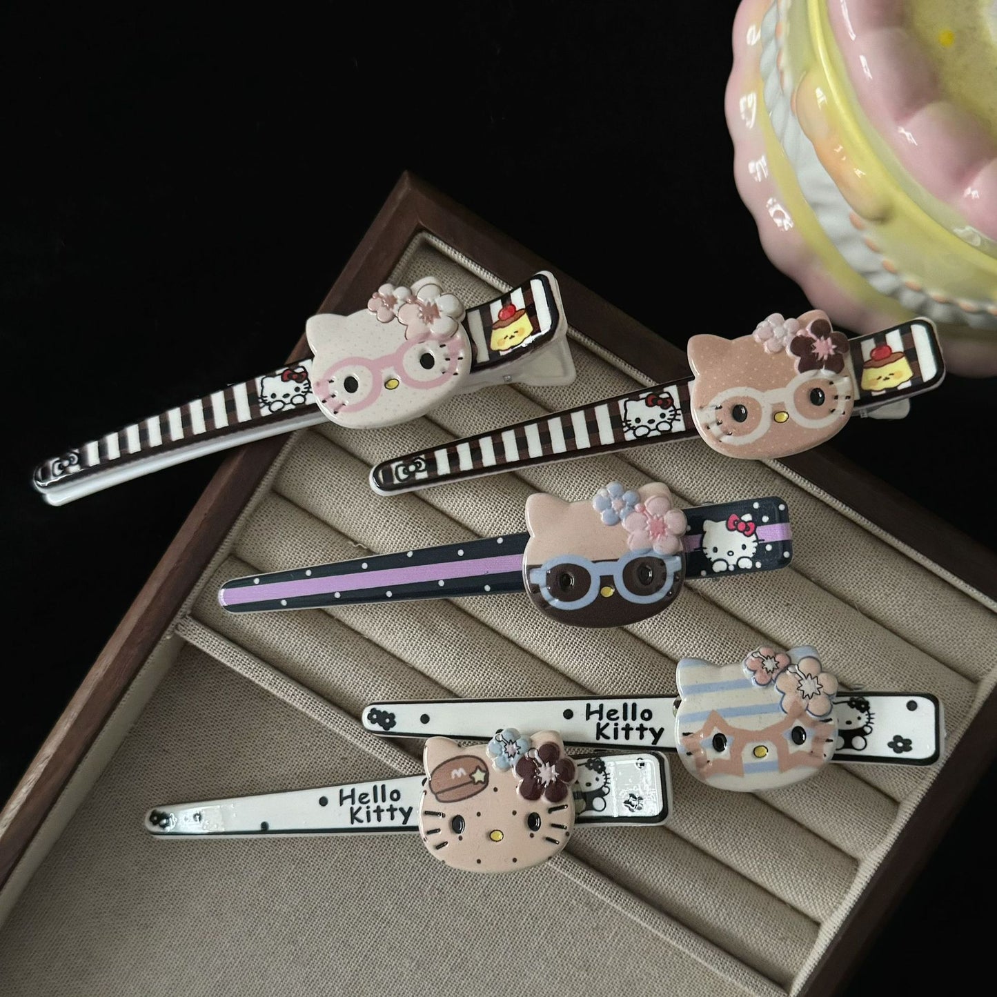 棕色貓咪髮夾－商品主圖｜https://igowo.tw/