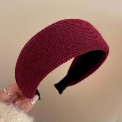 格紋寬版髮箍