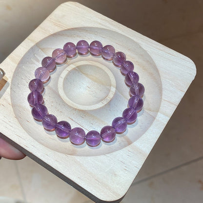 紫水晶蛇形纏繞串珠手鏈新中式復古百搭手串小眾氣質設計感手飾女