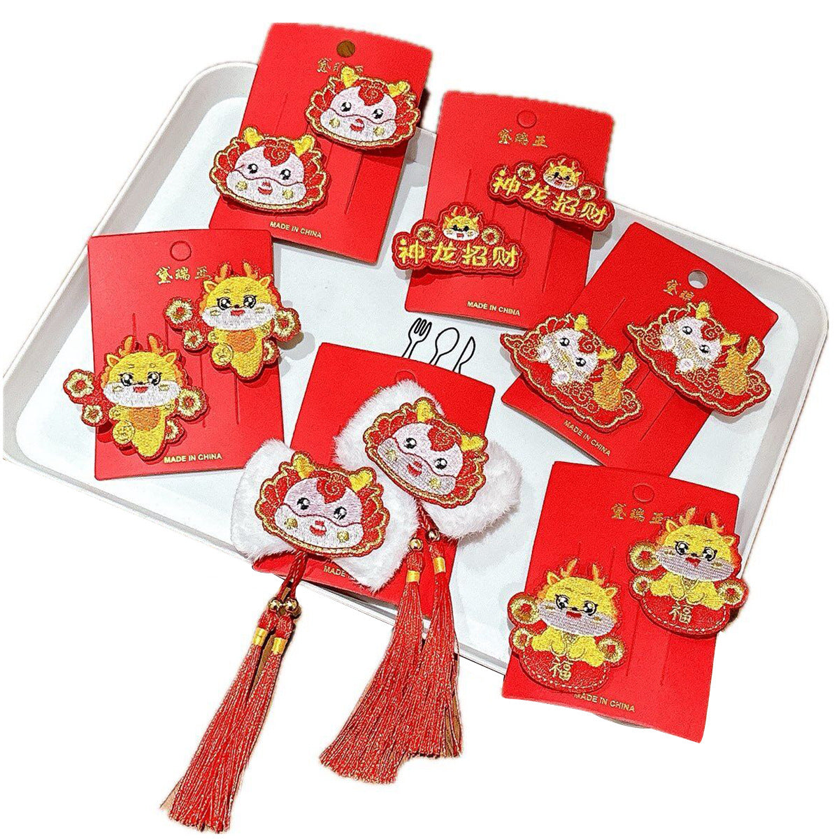 絨面蝴蝶結復古髮夾－細節特寫3｜https://igowo.tw/