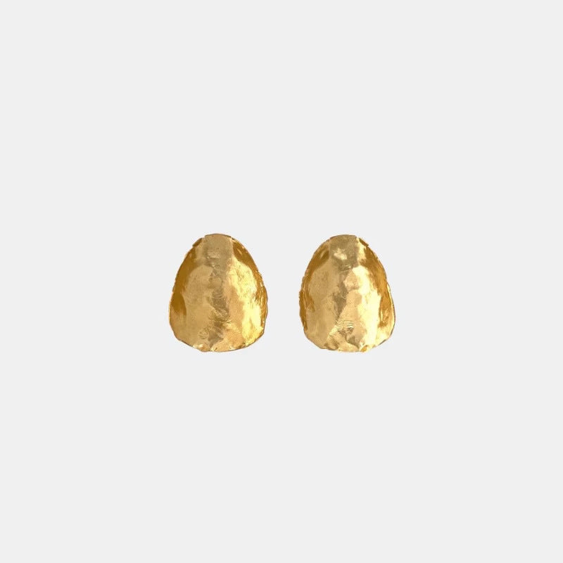 金屬圓片簡約耳釘